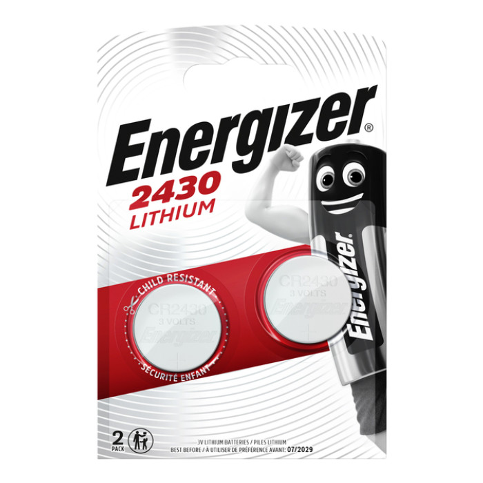 Batterij Energizer knoopcel 2xCR2430 lithium