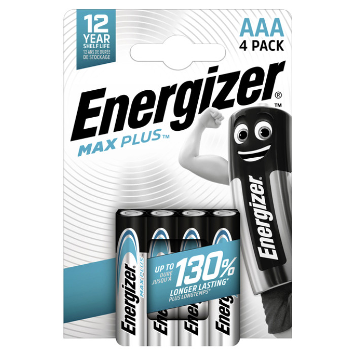Batterij Energizer Max Plus 4xAAA alkaline