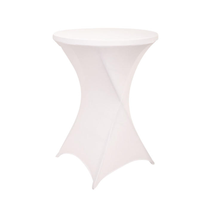 Tafelrok BRASQ voor statafel 80cm wit