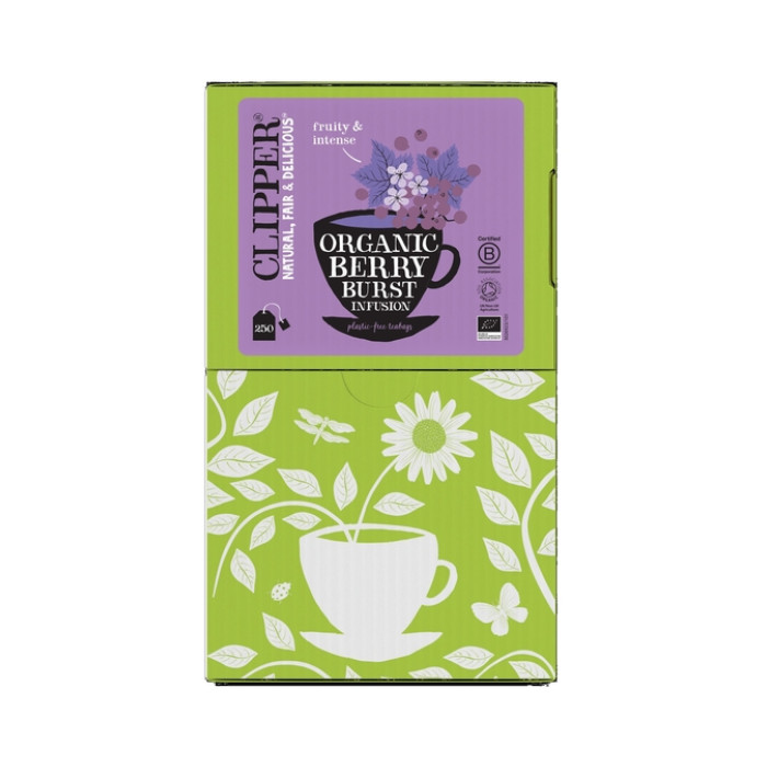 Thee Clipper infusion berry burst  bio 250 zakjes