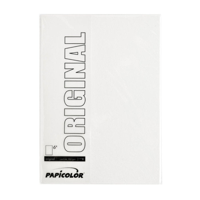 Kopieerpapier Papicolor A4 200gr 6 vel wit