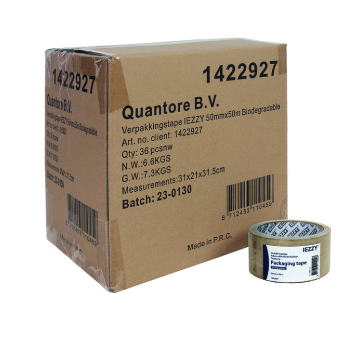 Verpakkingstape IEZZY biodegradable 50mmx50m