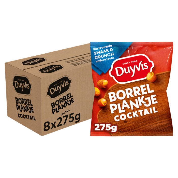Borrelnootjes Duyvis cocktail zak 275gr