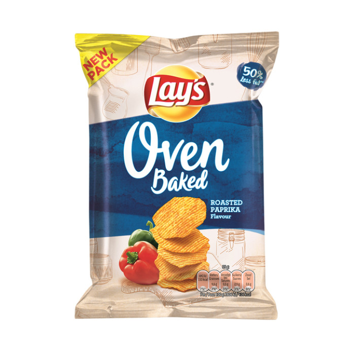 Chips Lay's Oven roasted paprika zakje 35gr