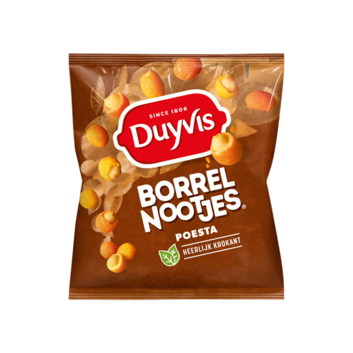Borrelnootjes Duyvis poesta zak 275gr