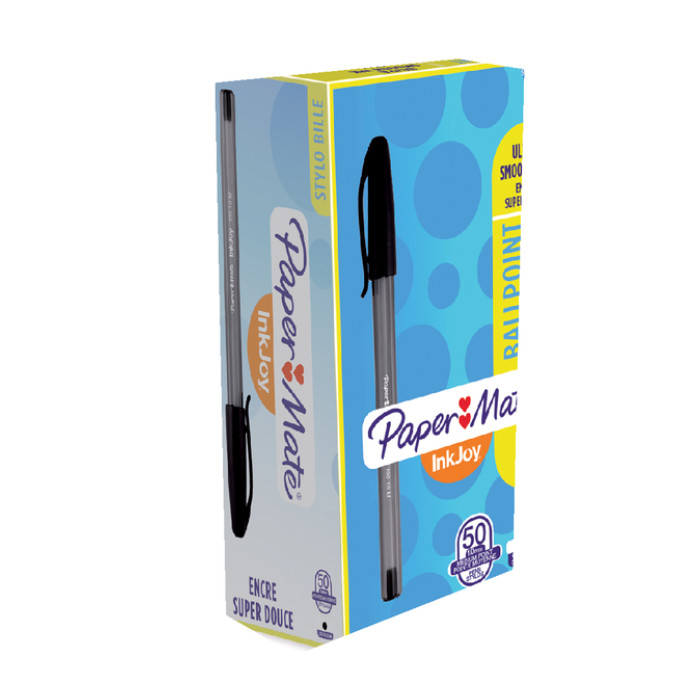 Balpen Paper Mate Inkjoy 100 medium zwart