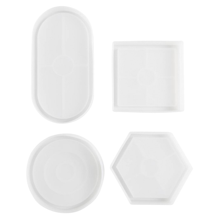 Silicone vormen Creativ Company set à 4 vormen