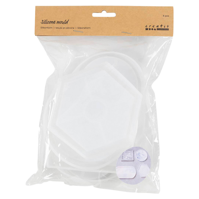 Silicone vormen Creativ Company set à 4 vormen