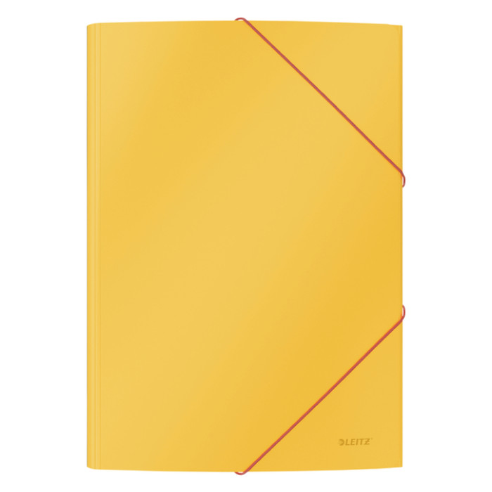 Elastomap Leitz Cosy A4 3-kleps geel
