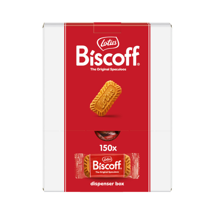 Koekjes Lotus Biscoff speculoos dispenser 150 stuks
