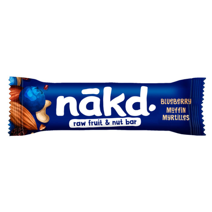 Fruit- en notenreep NAKD blueberry muffin 18x35 gram