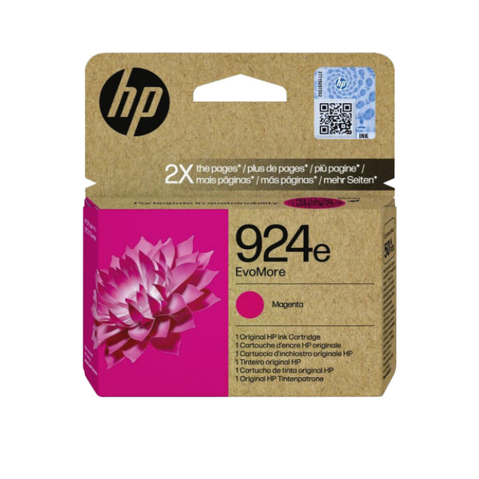Inktcartridge HP 4K0U8NE 924E Evomore rood