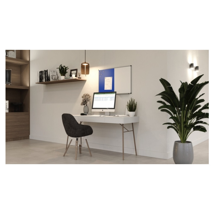 Combibord Legamaster UNITE blauw vilt-whiteboard 60x90cm