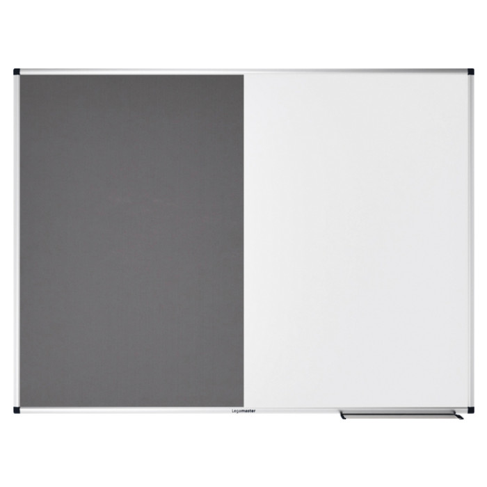Combibord Legamaster UNITE grijs vilt-whiteboard 90x120cm