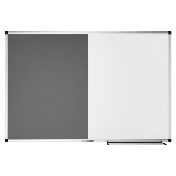 Combibord Legamaster UNITE grijs vilt-whiteboard 60x90cm