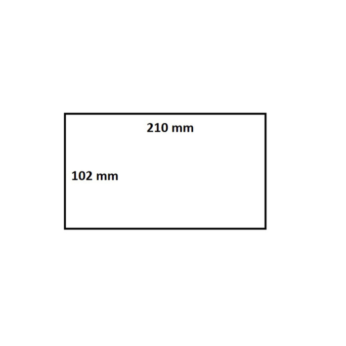 Labeletiket IEZZY Zebra 3005093 102x210mm 76mm wit permanent 640 stuks