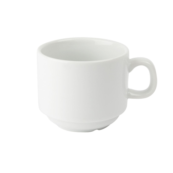 Theekop Olympia Whiteware 200 ml doos 12 stuks wit