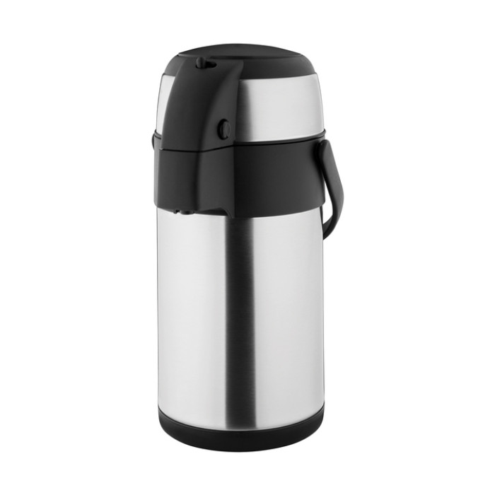 Thermoskan Olympia met pomp  2.5 liter rvs