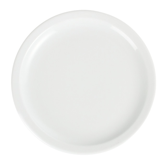 Bord Olympia Whiteware Ø23 cm doos 12 stuks wit