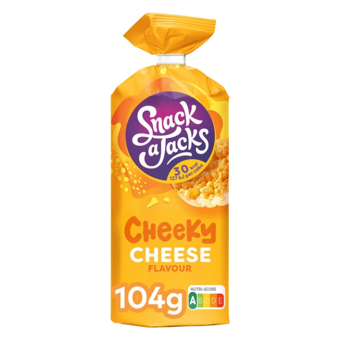 Rijstwafel Snack-a-Jacks cheese pak 104 gram
