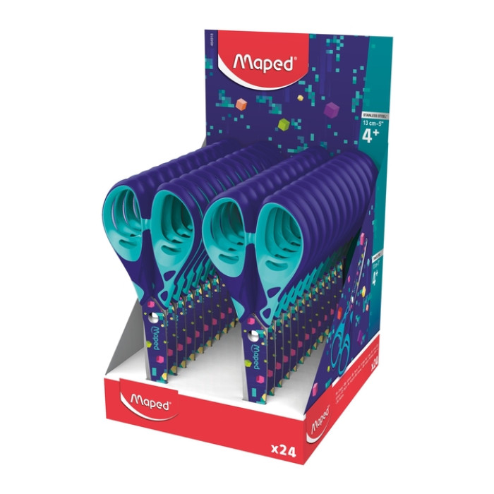Schaar Maped Pixel Party 13cm display à 24 stuks