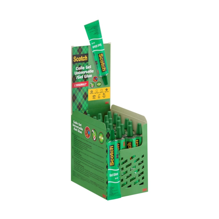 Lijm Scotch gel 30ml display 24stuks