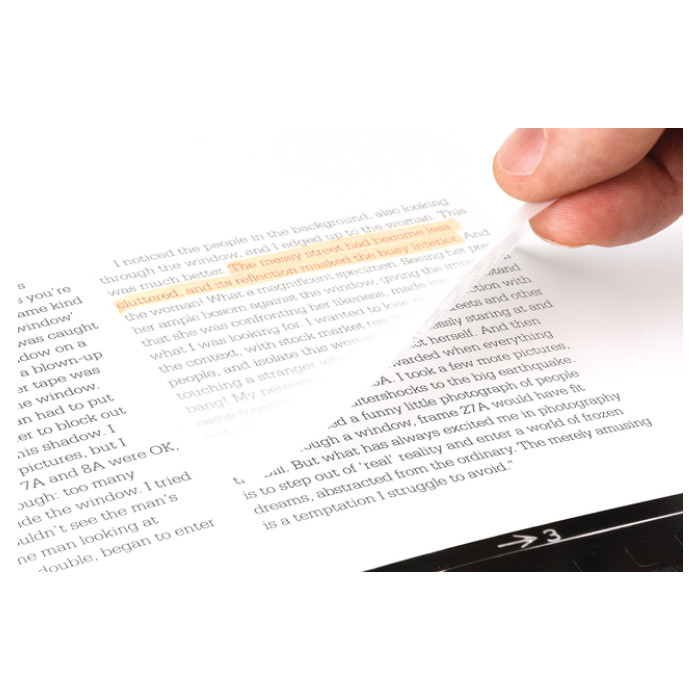 Memoblok Post-it 3M 73x73mm Transparant