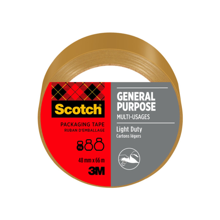 Verpakkingstape Scotch 4501B66 48mmx66m bruin