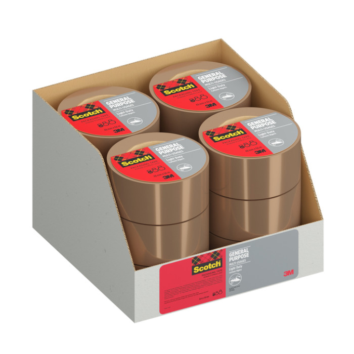 Verpakkingstape Scotch 4501B66 48mmx66m bruin