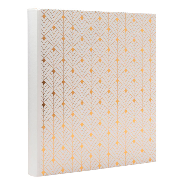 Fotoalbum Exacompta 29x32cm 60 zwarte pagina's Néo Déco wit