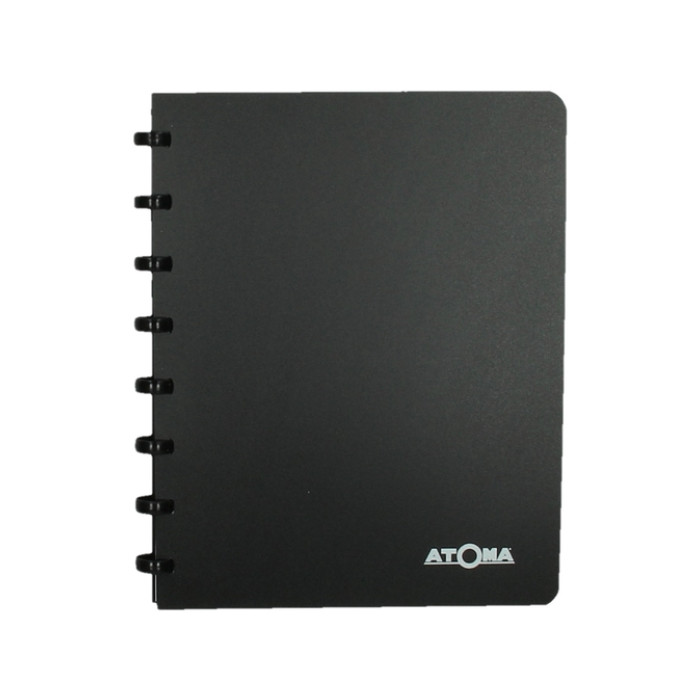 Adresboek Atoma A5 lijn 54vel 90gr PP assorti