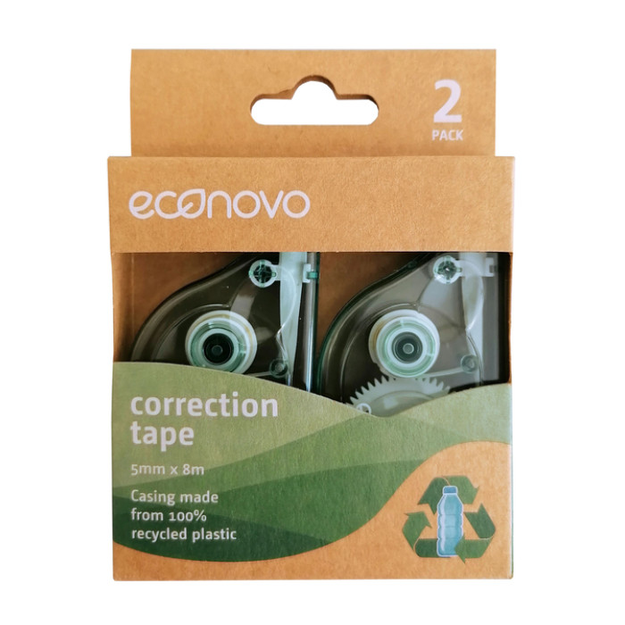 Correctietape Econovo 5mmx8m blister à 2 stuks