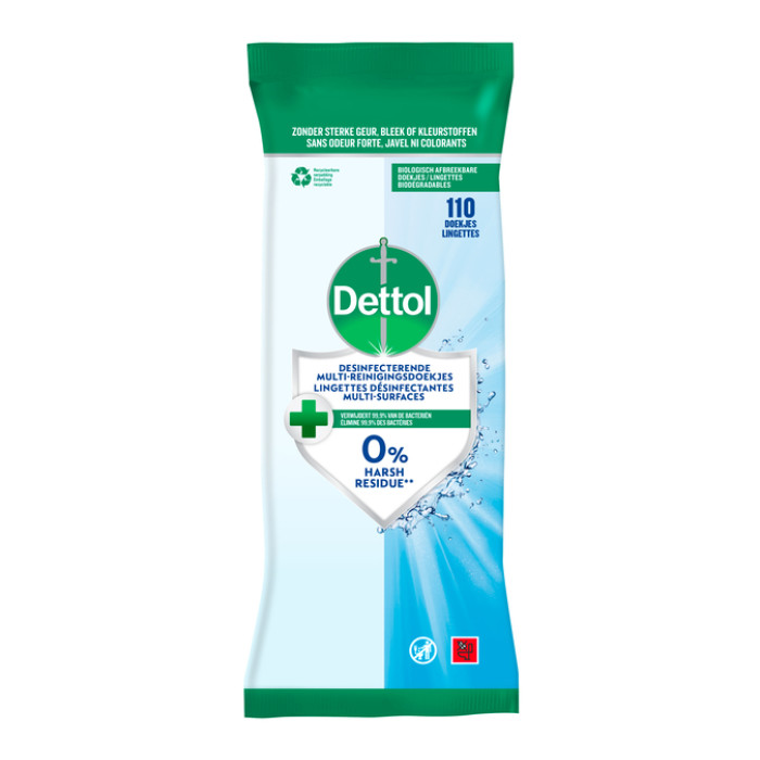 Reinigingsdoekjes Dettol antibacterieël Cleanser 110 stuks