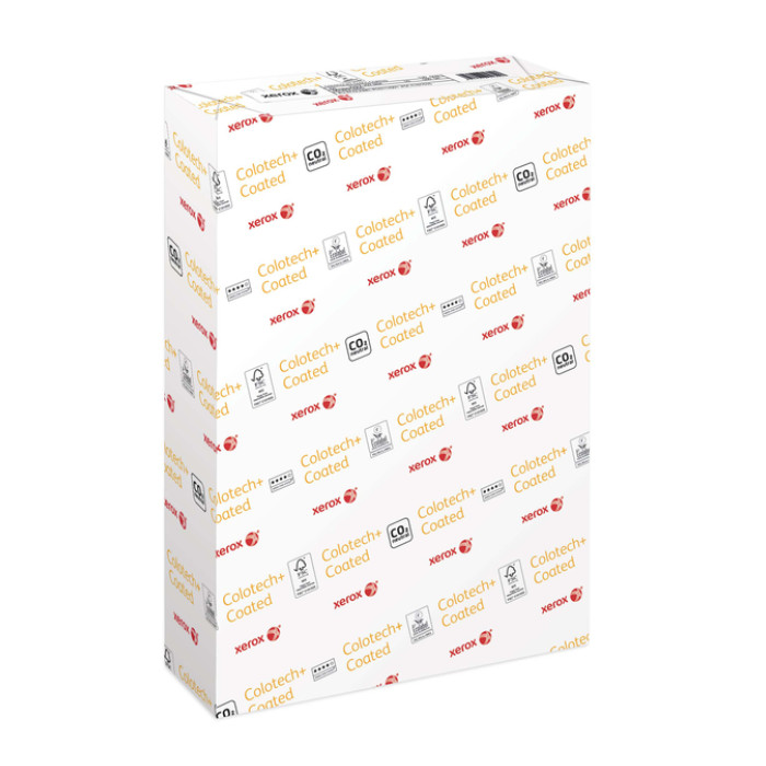 Laserpapier Xerox Colotech+ glossy coated A4 170gr wit 250 vel