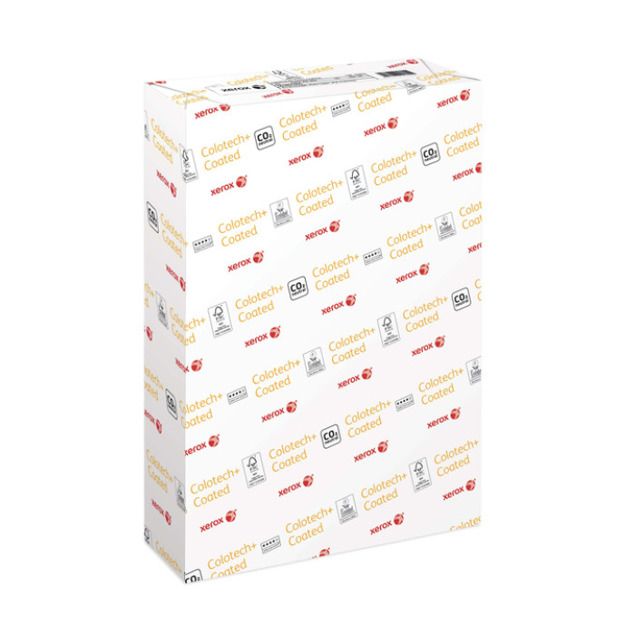 Laserpapier Xerox Colotech+ glossy coated A3 130gr wit 500 vel