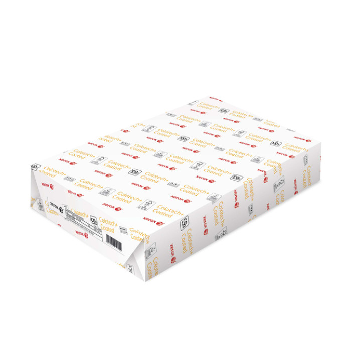 Laserpapier Xerox Colotech+ glossy coated A3 170gr wit 250 vel