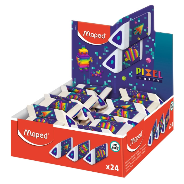 Gum Maped Pixel Party Pyramid display à 24 stuks