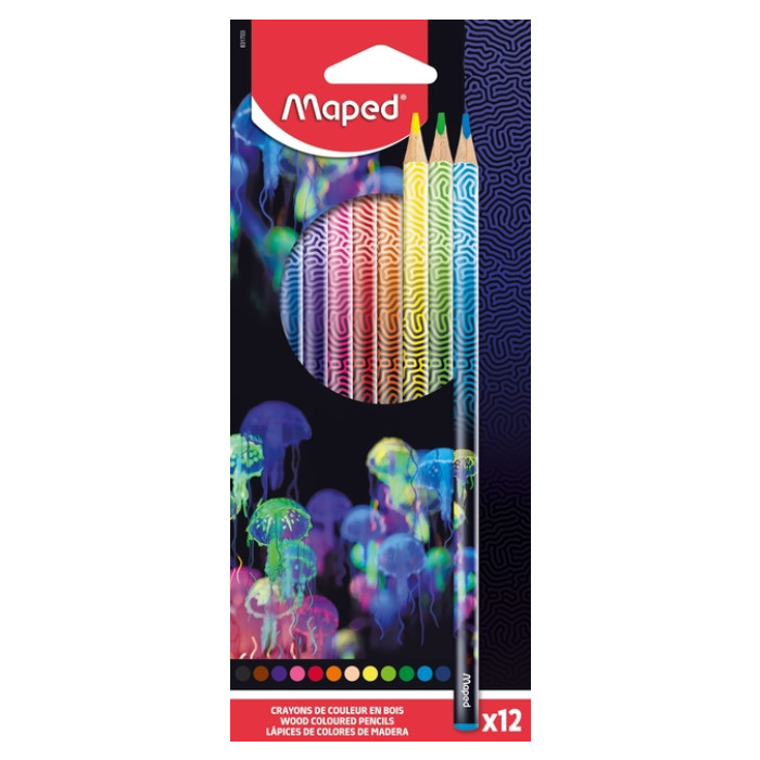 Kleurpotlood Maped Deepsea Paradise set à 12 kleuren