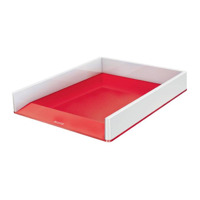 Brievenbak Leitz WOW A4 wit/rood