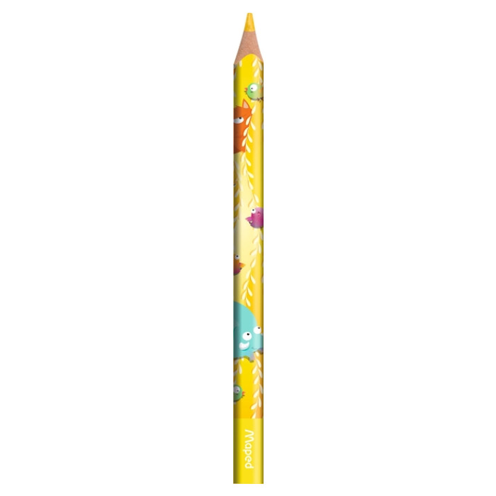 Kleurpotlood Maped Jungle Fever jumbo set à 12 kleuren