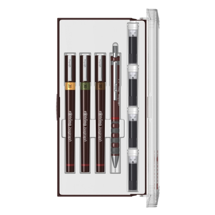 Tekenset rOtring Isograph Junior 4-delig
