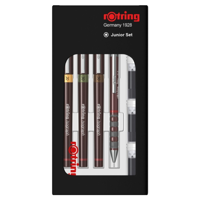 Tekenset rOtring Isograph Junior 4-delig