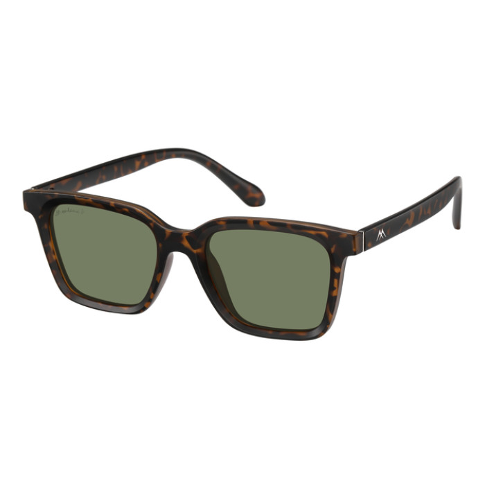 Zonnebril Montana  met smoke gepolariseerd glas mat turtle