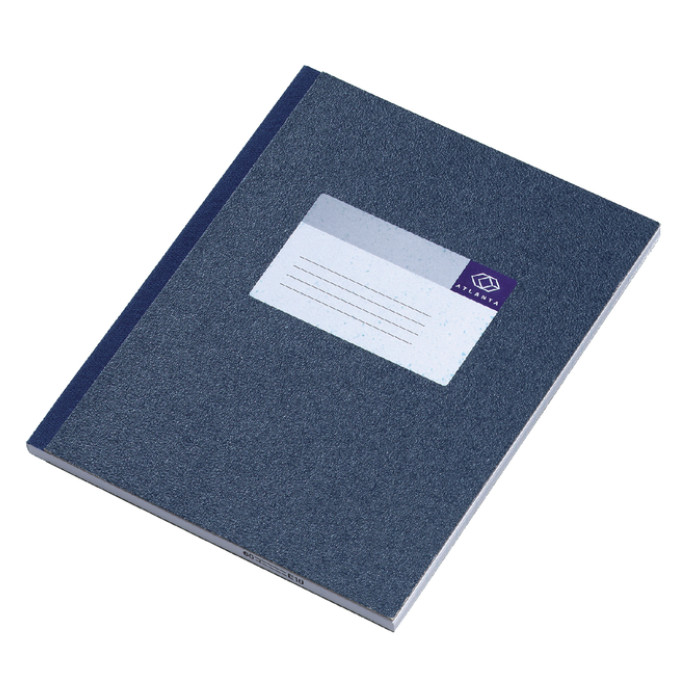 Notitieboek Djois Atlanta gelijmd 210x165 128blz lijn blauw