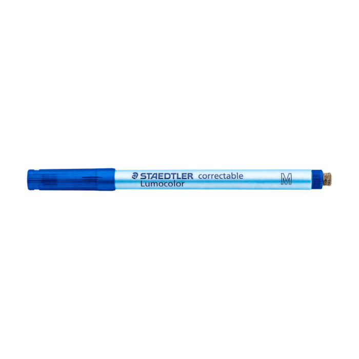 Viltstift Staedtler Lumocolor 305 non permanent correctable M blauw