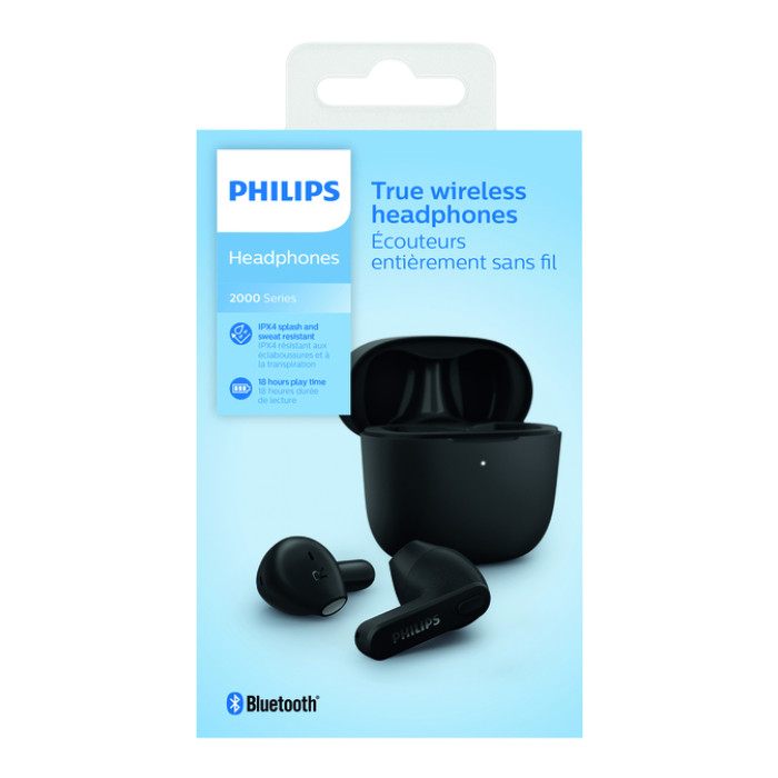 Oortelefoon Philips In-ear TWS TAT2236 zwart
