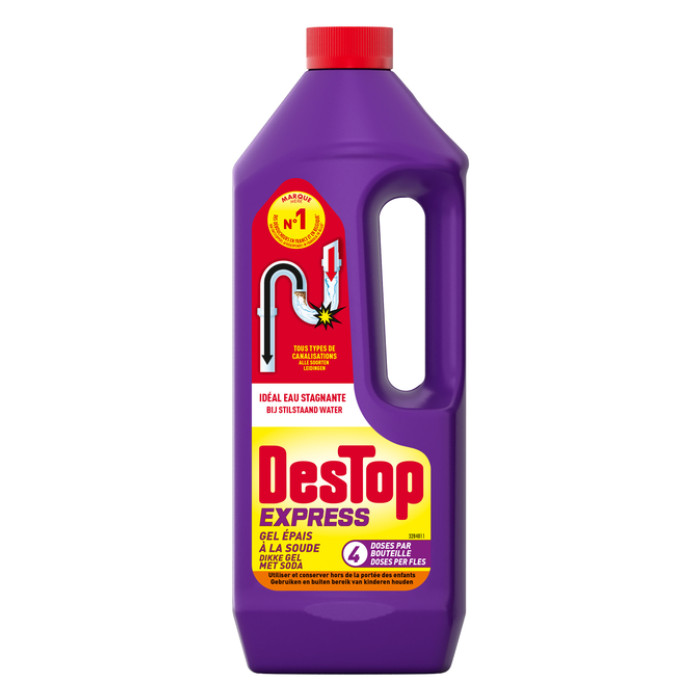 Afvoerontstopper Destop Gel Express met Soda 950 ml