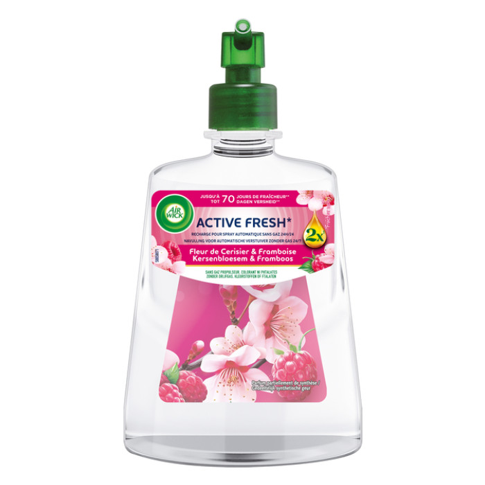Luchtverfrisser AirWick AF kersenbloesem framboos refill 228ml