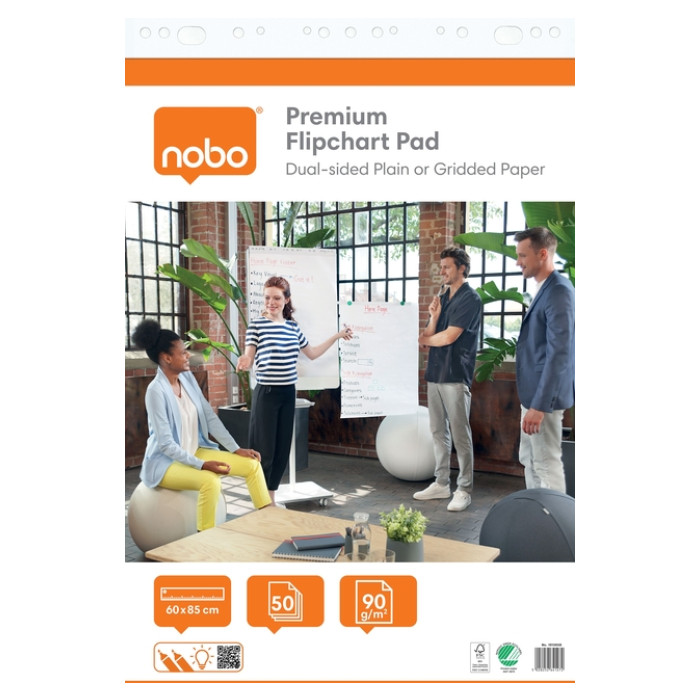 Flipover Nobo Premium 60x85cm dubbelzijdig 50vel