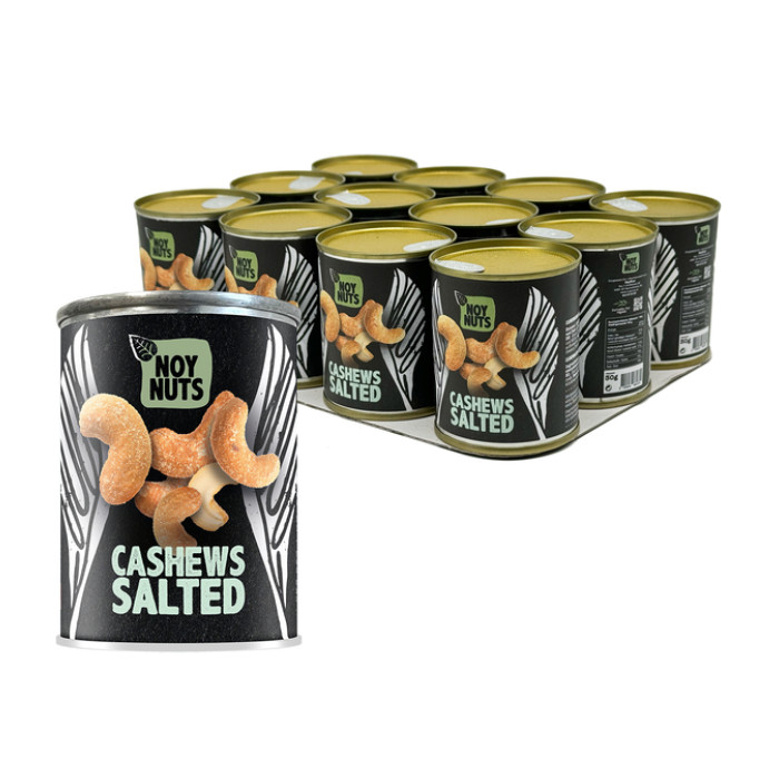 Cashewnoten NoyNuts gezouten blik 40 gram